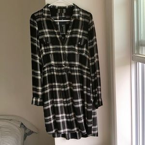 American Eagle Black Flannel Dress